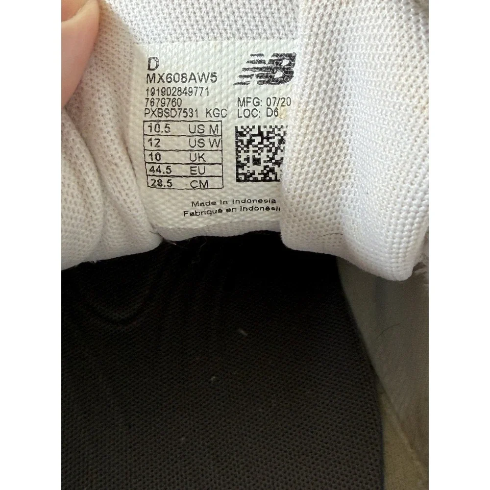 New‎ Balance MX608AW5 Walking Leather White Cross Trainers Men Size 10